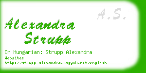 alexandra strupp business card